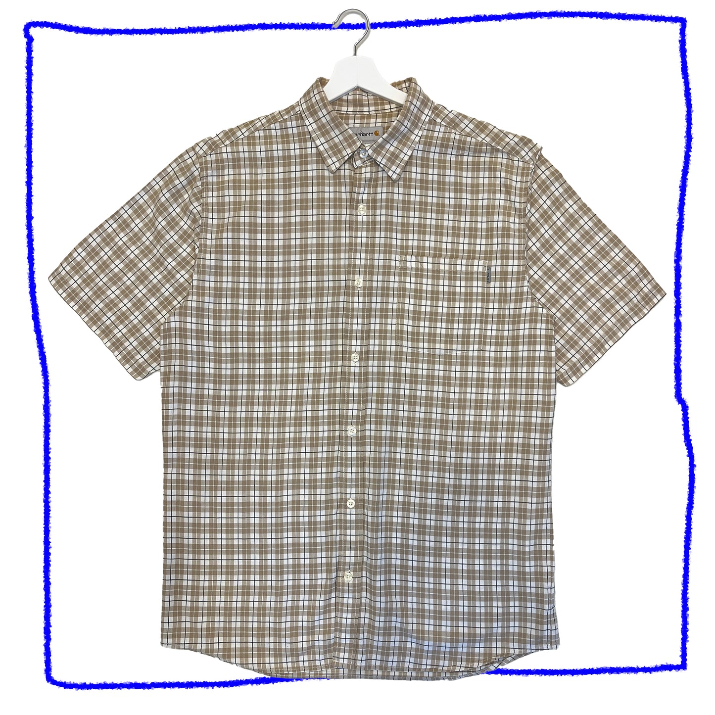 Carhartt Beež Ruuduline Särk